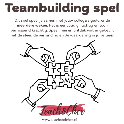 Teambuilding spel van Teach&Cher